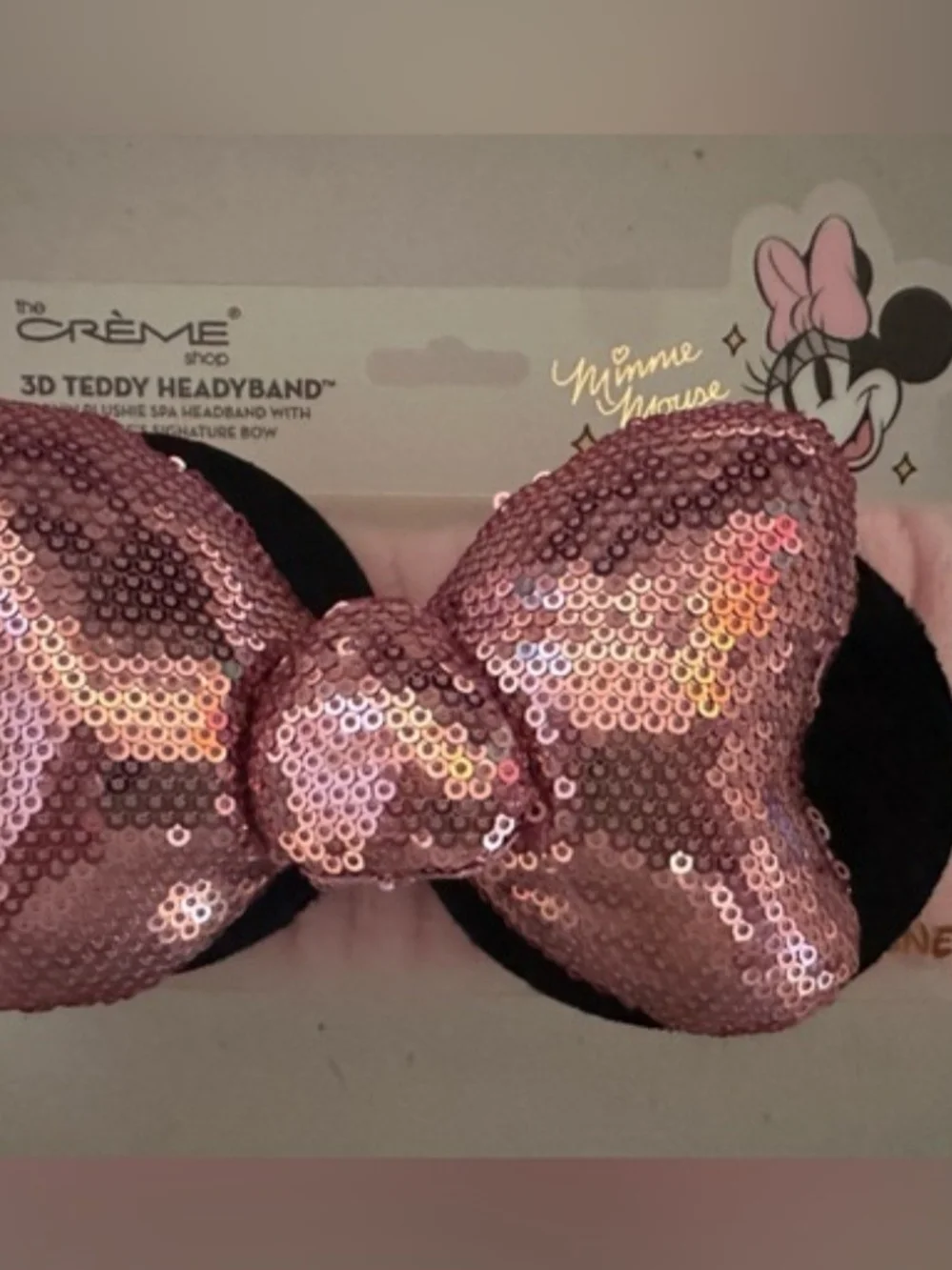 The Creme Shop & Minni Mouse Sequin Spa Headband